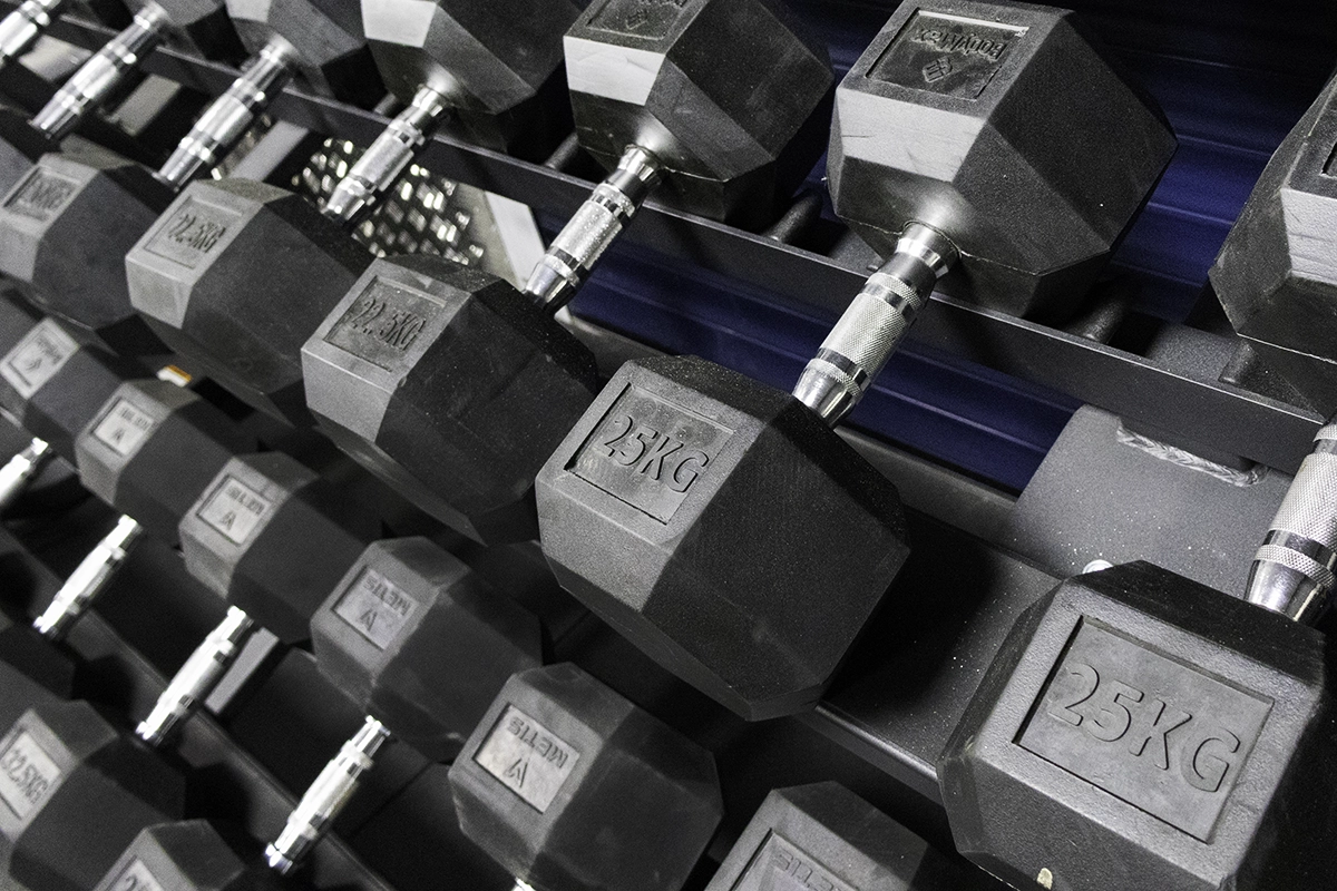Dumbbells at Iron Raven
